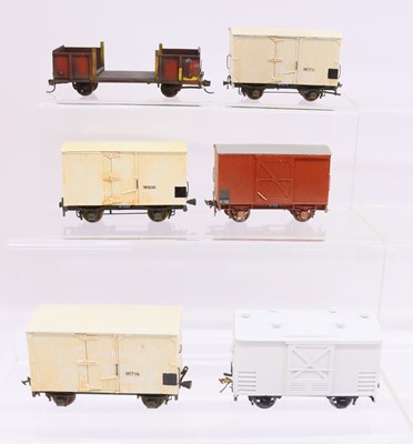 Lot 991 - Six New Zealand S-scale hand-built wagons to...