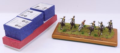 Lot 1607 - All the Queens Men 54mm scale white metal...