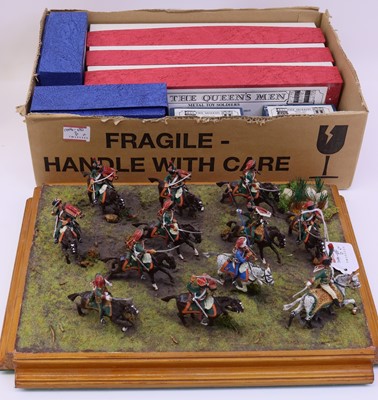 Lot 1638 - All the Queens Men 54mm scale white metal...