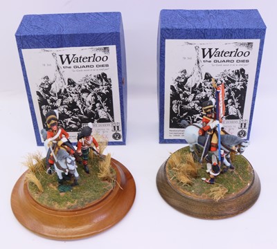 Lot 1605 - All the Queens Men 54mm scale Waterloo Diorama...