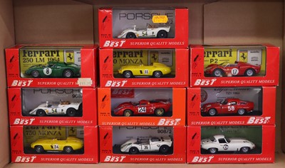 Lot 1908 - Model Best (Italy) 1:43 scale group of ten...