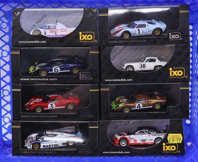 Lot 1909 - Ixo models 1:43 scale group of eight plastic...