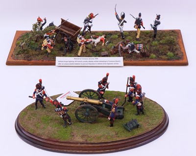 Lot 1606 - Britains and Del Prado white metal Napoleonic...