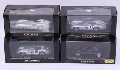 Lot 1925 - Minichamps 1:43 scale group of four modern...