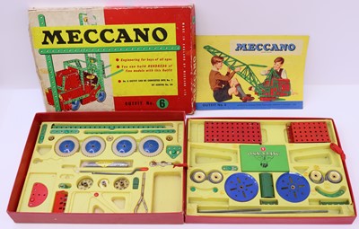 Lot 1824 - Meccano outfit 6, late issue, partially...