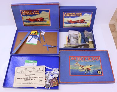 Lot 1845 - Three Meccano Areo constructor outfits, all...