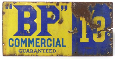 Lot 205 - An enamel on metal advertising sign for "BP"...