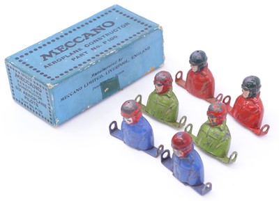Lot 1858 - An original Meccano trade box of six aeroplane...