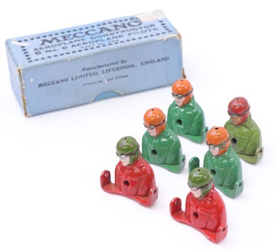 Lot 1859 - An original Meccano trade box of six aeroplane...