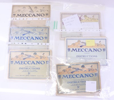Lot 1868 - Collection of Meccano pre-First World War 1908-...