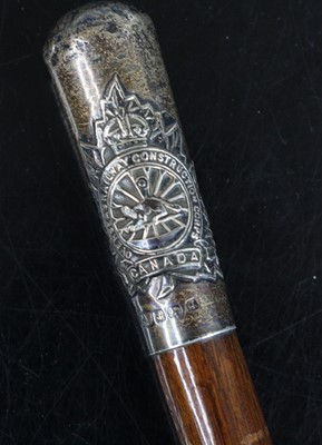 Lot 626 - A WW I swagger stick, having a bamboo shaft...