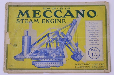 Lot 1814 - Meccano How to Use the Steam Engine manual...