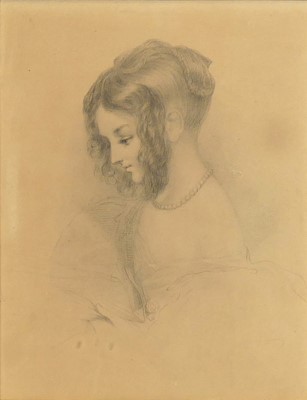 Lot 2387 - Mid 19th century English school - profile...