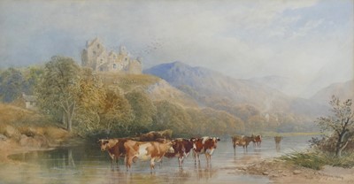 Lot 2398 - C Pearson - Cattle watering in a mountain...