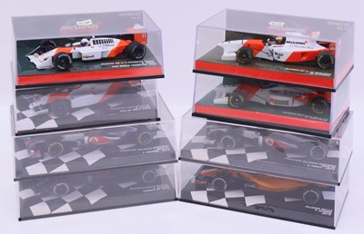 Lot 1950 - Minichamps 1:43 scale group of eight Formula...