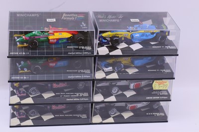 Lot 1953 - Minichamps 1:43 scale group of eight Formula...