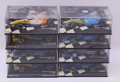 Lot 1954 - Mnichamps 1:43 scale group of eight Formula...