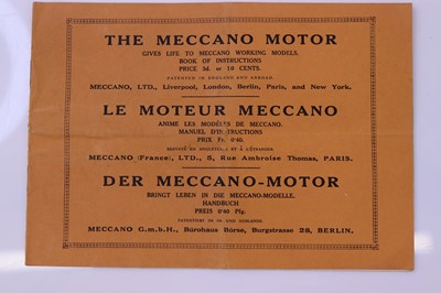 Lot 1853 - The Meccano Motor English, German and French...
