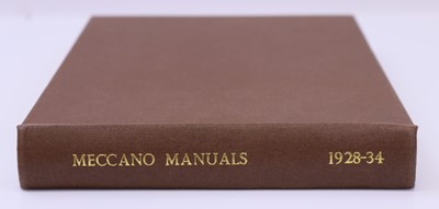 Lot 1834 - Meccano Manuals 1928-34 bound book, to include...