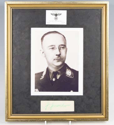 Lot 694 - Heinrich Himmler, a 22 x 17cm portrait...