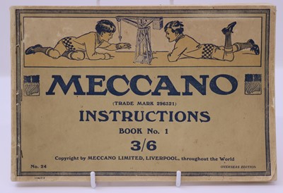 Lot 1817 - Meccano overseas edition book no.1 (no.24,...