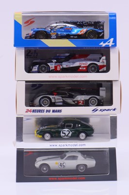 Lot 1970 - Spark Model 1:43 scale group of five Le Mans...