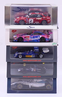 Lot 1973 - Spark Model 1:43 scale group of five racing...
