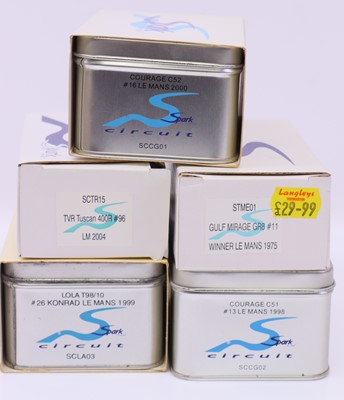 Lot 1974 - Spark Model 1:43 scale group of five racing...