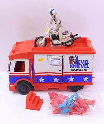 Lot 1772 - Ideal, Evel Knieval scramble van, together...