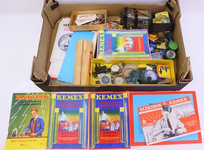Lot 1840 - Meccano loose Kemex and Electron components,...