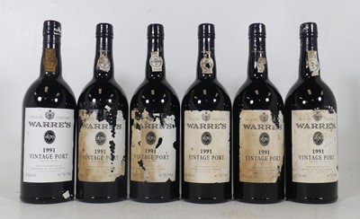 Lot 1312 - Warre's Vintage Port 1991, 12 bottles