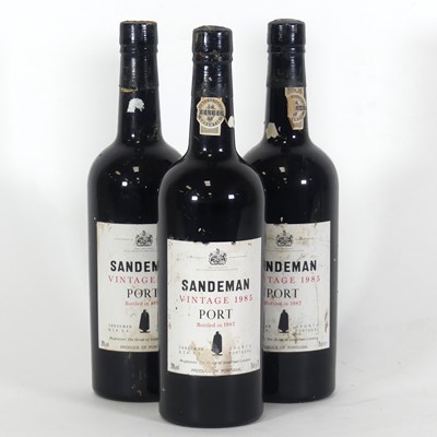 Lot 1289 - Sandeman Vintage Port 1985, 3 bottles