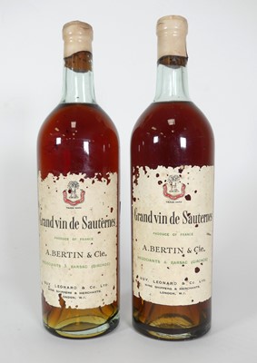 Lot 1170 - A Bertin & Cie, Grand Vin de Sauternes,...