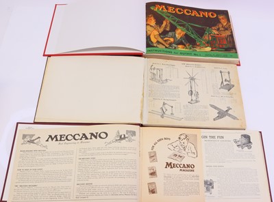 Lot 1838 - Three bound sets of Meccano Manuals to include...