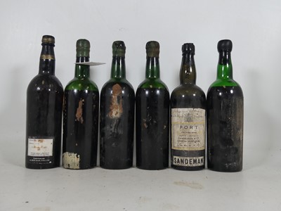 Lot 1296 - Harveys Vintage Port 1954, 3 bottles, ullage...