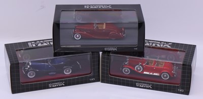 Lot 2097 - Matrix Scale Models 1/43 scale group of 3...