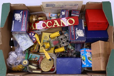 Lot 1849 - One tray containing various Meccano effects to...