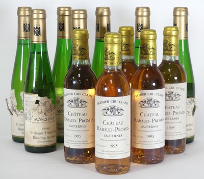 Lot 1185 - Chateau Rabaud-Promis 1995 Sauternes, 6 half...