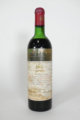 Lot 1163 - Chateau Mouton Rothschild 1971 Pauillac, one...