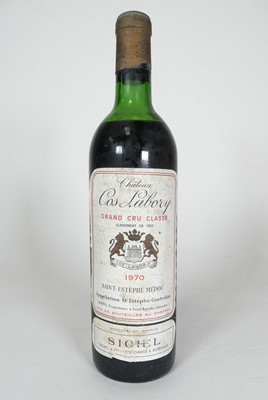 Lot 1102 - Chateau Cos Labory 1970 St Estephe Grand Cru,...