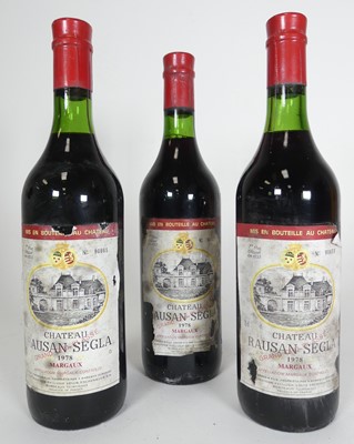 Lot 1135 - Chateau Rausan-Segler 1978 Margaux, 3 bottles