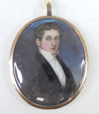 Lot 2351 - Mid 19th century English school, portrait of a...