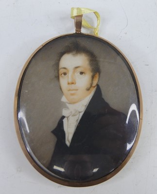 Lot 2352 - Mid 19th century English school, portrait of a...