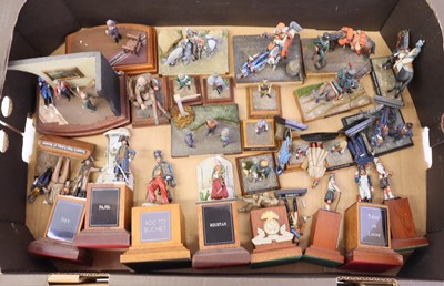 Lot 1679 - Collection of plastic and white metal 54mm and...