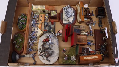 Lot 1677 - Collection of white metal and plastic 54mm,...