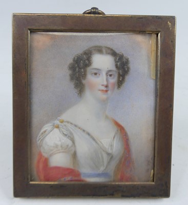Lot 2374 - Mid 19th century English school, bust portrait...