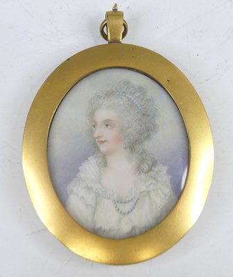 Lot 2366 - Mid 19th century English school, bust portrait...