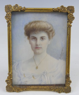 Lot 2367 - Ellen Louisa Stansfield (exh. 1900-1914) bust...