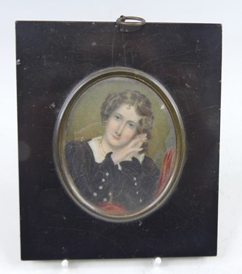 Lot 2363 - Early 19th century English school, portrait of...