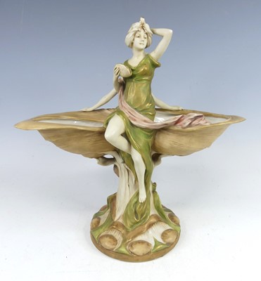 Lot 3 - Royal Dux - An Art Nouveau porcelain figural...
